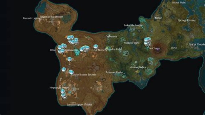 All Kaveh Ascension Material Locations in Genshin Impact | Mourning Flower, Fungal Spores, Luminescent Pollen, and Crystalline Cyst Dust Locations Map