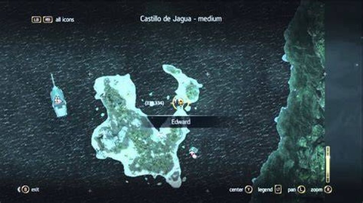 Assassin's Creed IV: Black Flag Treasure Location 327, 334 - Castillo de Jagua