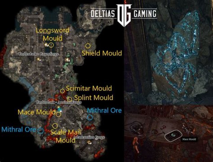 Baldur's Gate 3 Adamantine Forge Items List: Where to Find All Mould Locations