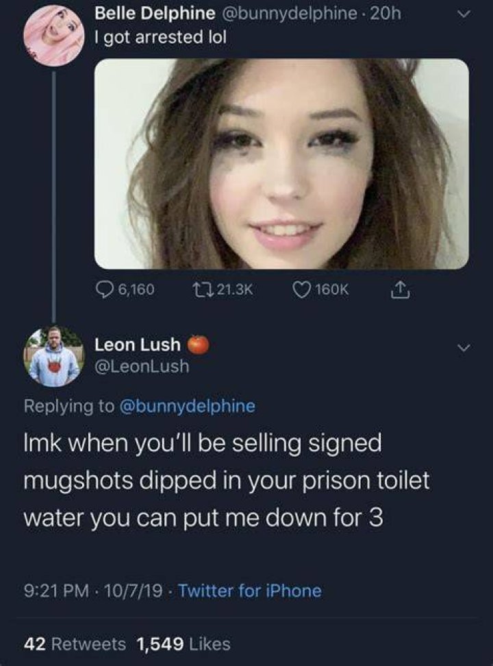 Belle Delphine 'arrested' after saving pet hamster, she claims