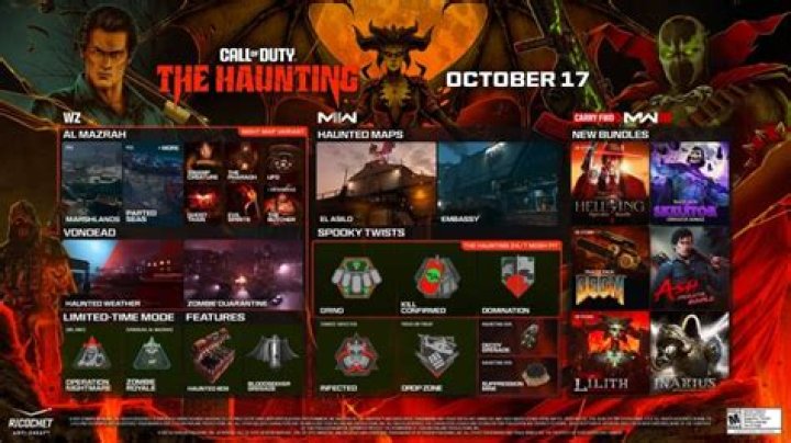 COD Warzone & MW2 Haunting 2023: Start Date, Map Changes, Skins, and Leaks