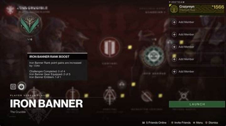 Destiny 2 Iron Banner End Date, How to Join, Event Rewards, Available Bounties, and More