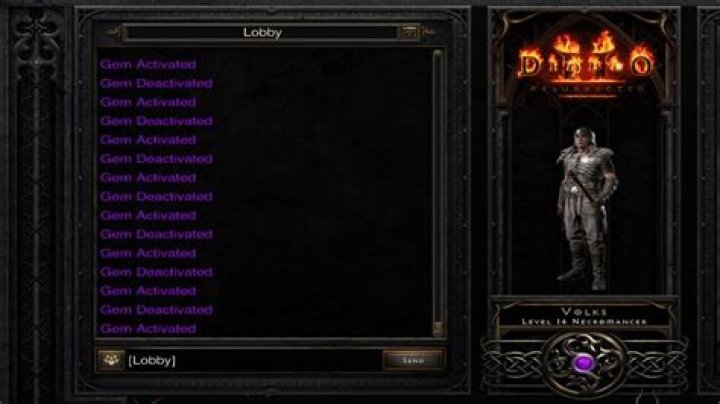 
Diablo 2 Resurrected: Gem Activated Meaning