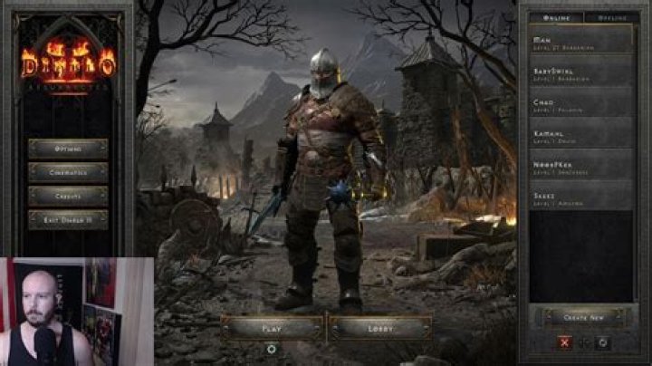 Diablo 2 Resurrected Offline character