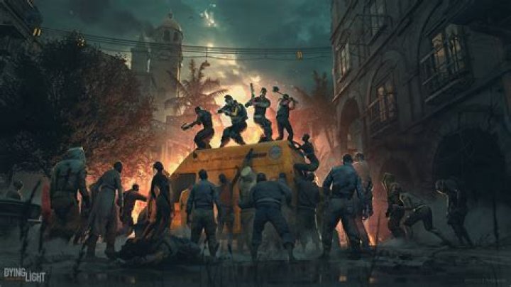 Dying Light 2: the back of a tough, fiery-looking monster.