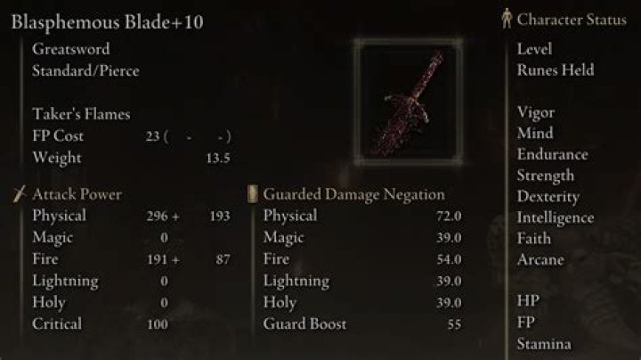
Elden Ring Blasphemous Blade Build: Stats, Armor, Talismans, and More