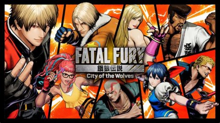 Fatal Fury City of the Wolves: Terry Bogard preparing to fight as audience members behind him watch.