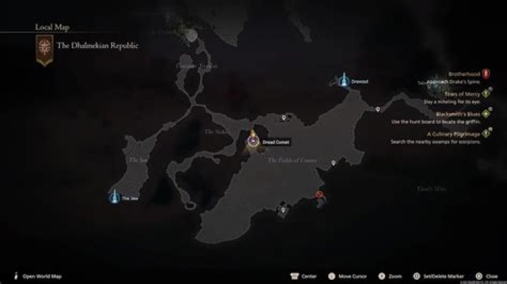 FFXVI Dread Comet Hunt Location: Where to Find the Sickle in Dhalmekia
