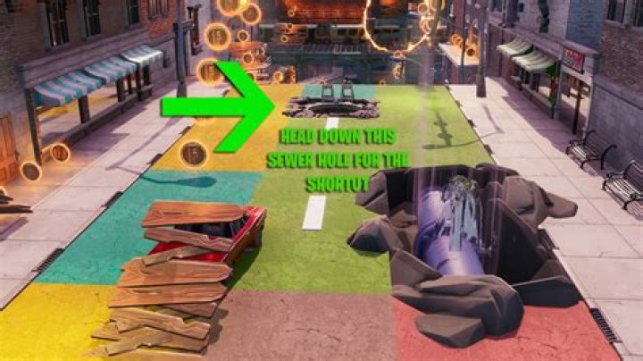 
Fortnite Find 2 Hidden Shortcuts in Downtown Drop