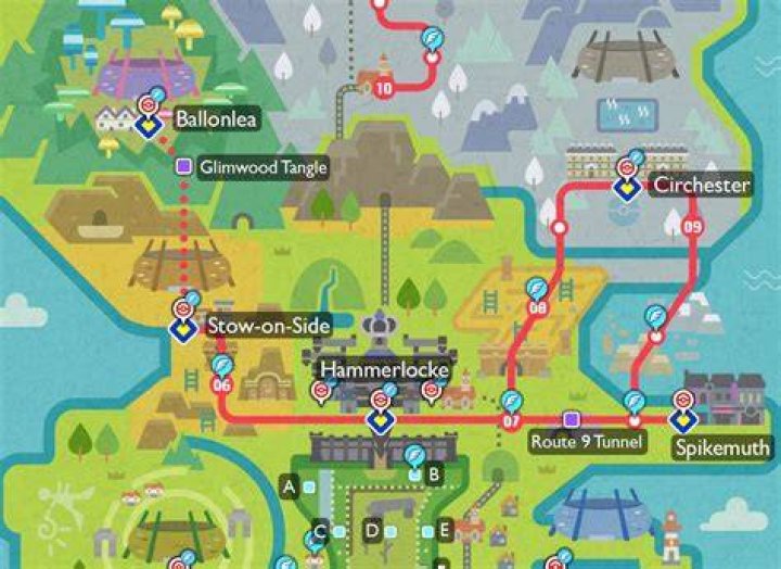 Pokemon Sword and Shield's New Region galar-map