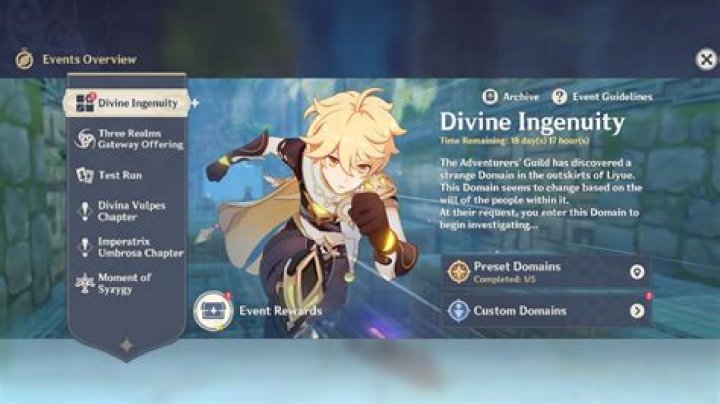 Genshin Impact Divine Ingenuity Event Starts Tomorrow