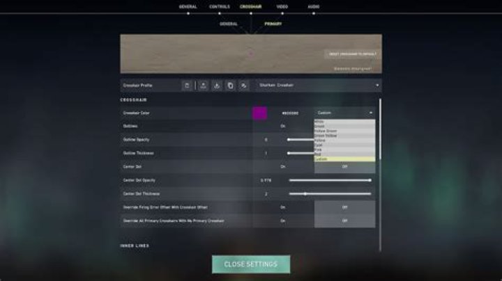 How to Copy Player Crosshair Codes in Valorant
