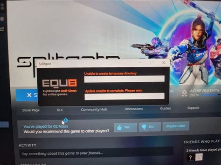 How to fix Splitgate 'Unable to authenticate' error message