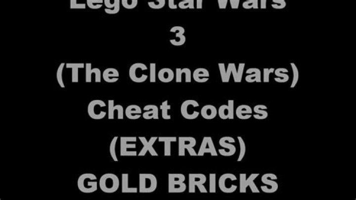 LEGO Star Wars III: The Clone Wars Codes