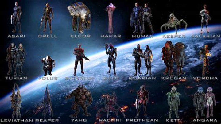 mass effect 3 races art