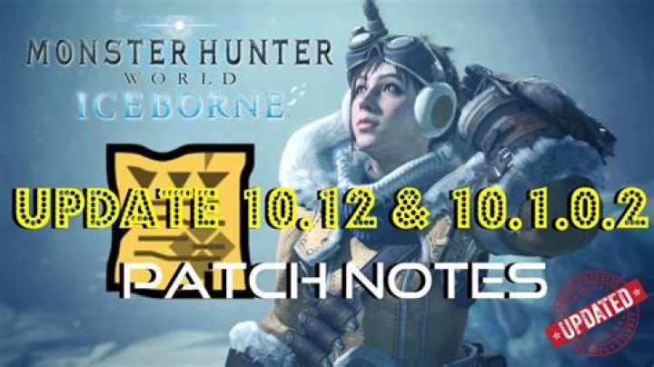 Monster Hunter World 10.12 Update Patch Notes (Iceborne)