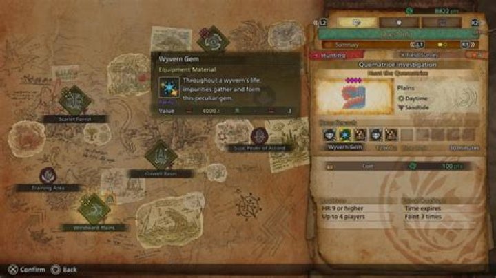 Monster Hunter World Wyvern Gem and Bird Wyvern Gem Locations