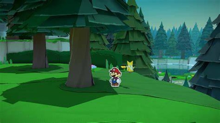 
Paper Mario: The Origami King – How To Advance Past Trees With Hanging Vines In Forest