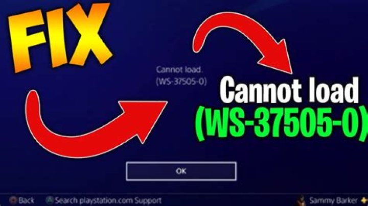 PlayStation Error WS-37505-0 | PSN Unavailable