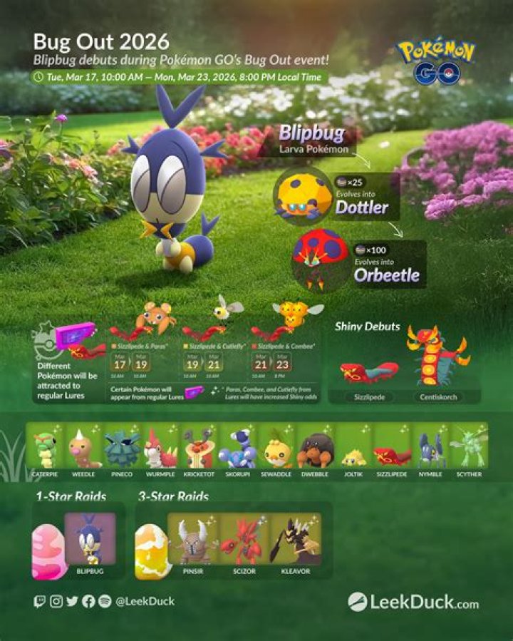 Pokemon Go Bug Out Event Debuts Three New Pokémon Next Week