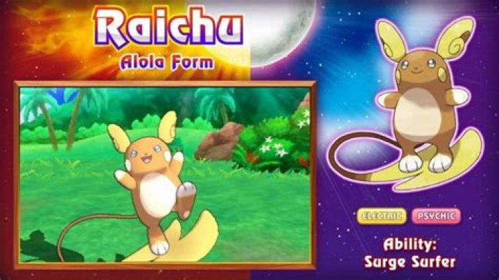 
Pokemon Sun and Moon will have a New Surfing Raichu