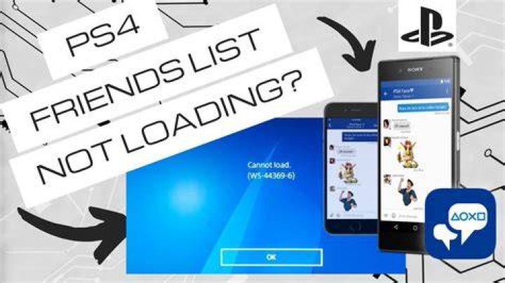 PS4 Friends List Not Loading Fix