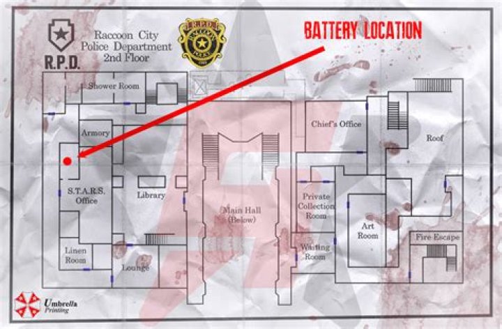 Resident Evil 2 Battery Location