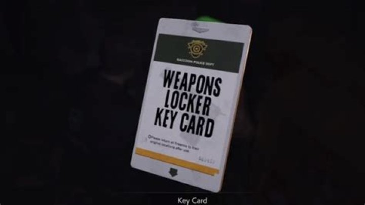 Resident Evil 2 Weapons Locker Key Card location | Find the Shotgun key card