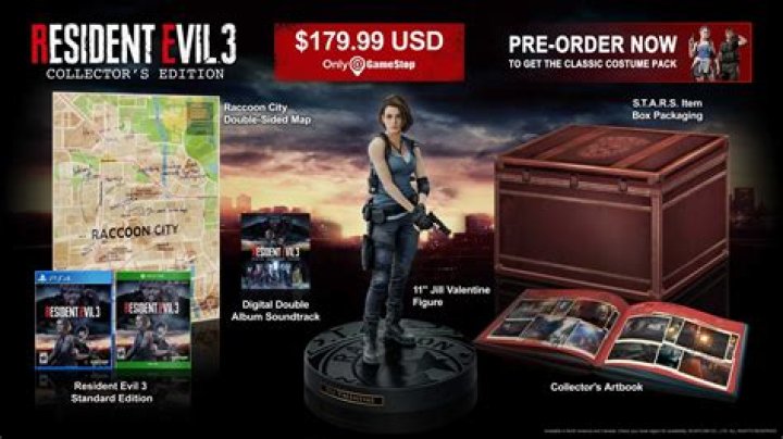 Resident Evil 3 remake release date Collector's Edition