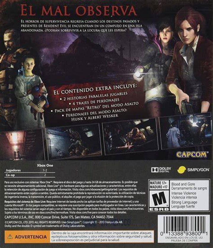 Resident Evil: Revelations 2 Xbox One Cheats