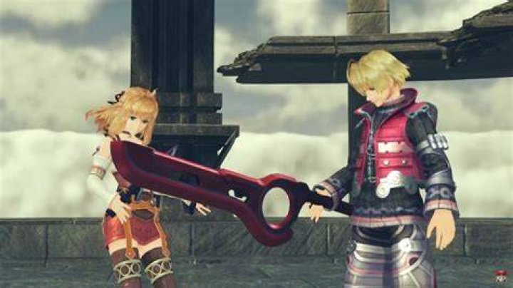 Shulk and Fiora in Xenoblade Chronicles 2 Challenge Battle Mode