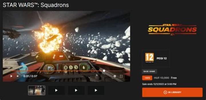 Star Wars: Squadrons is Free On The Epic Store