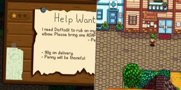 Stardew Valley: the player heading towards Marnie outside her farm.