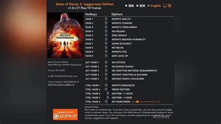 State of Decay Xbox360 Cheats