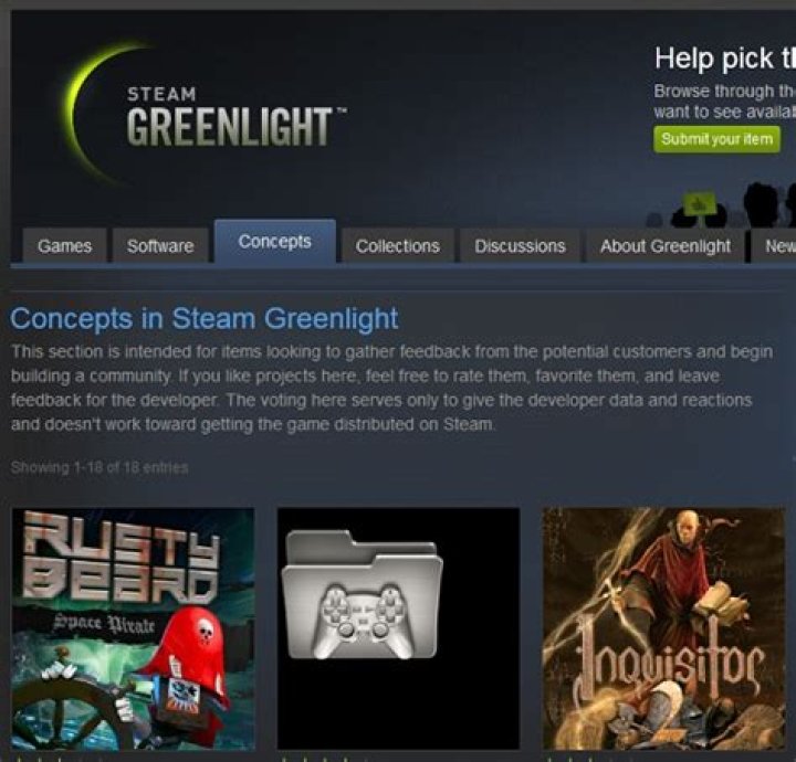 Steam Greenlight Unveils 