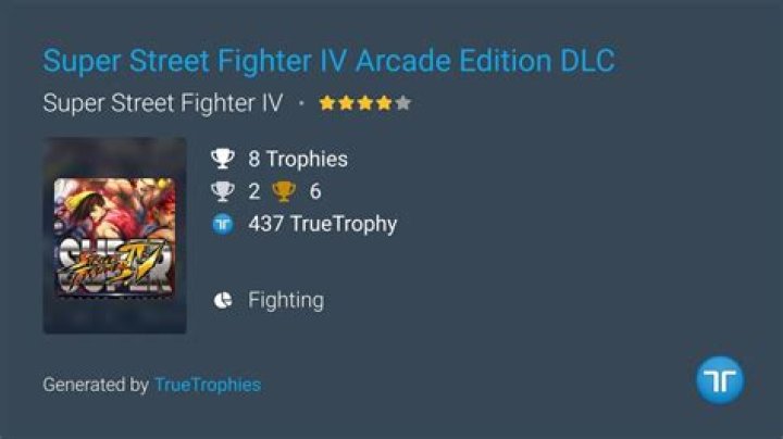 Super Street Fighter IV Arcade Edition Trophies