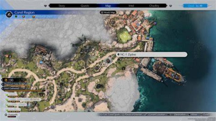 The Location of All Ziplines in the Corel Region in Final Fantasy VII Rebirth