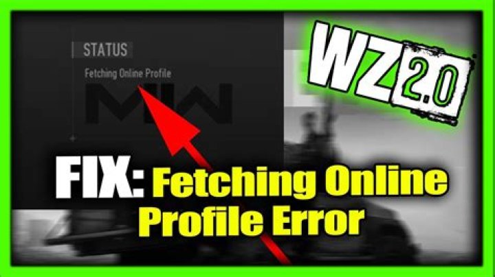 Warzone 2 'Fetching Online Profile' Message Stuck Fix