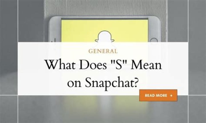 What does 'S' mean on Snapchat?