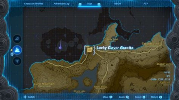 Where is the Lucky Clover Gazette in Zelda Tears of the Kingdom (TOTK)?